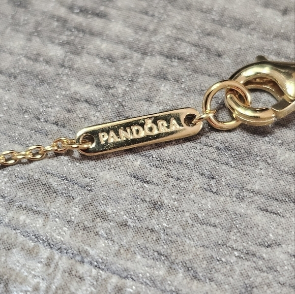 Authentic Pandora Treated Freshwater Cultured Pearl Collier Necklace - Picture 3 of 5